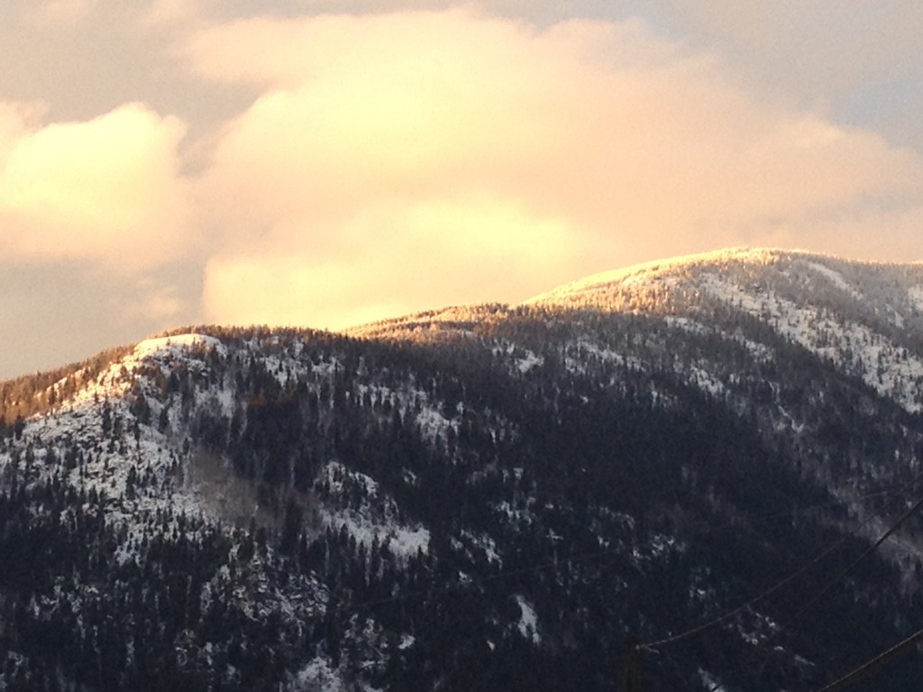 sunset on Elephant Mountain